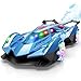 SASBSC Remote Control Car for Boys 47 812 Drift Rc Cars with 360 Rotation Spray Music Lights 112 Rechargeable Rc Car Toys 1012kmh Sport Race Toy Cars Gifts for Kids Blue - Image 2