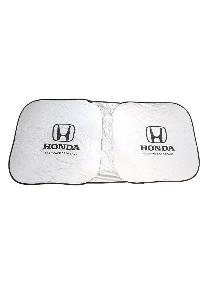هوندا HONDA Car Sun Shade الأشعة فوق البنفسجية وواقي من الحرارة من الشمس قابل للطي يحافظ على سيارتك باردًا للأشعة فوق البنفسجية ، حاجب الشمس للزجاج الأمامي للسيارة - Image 4