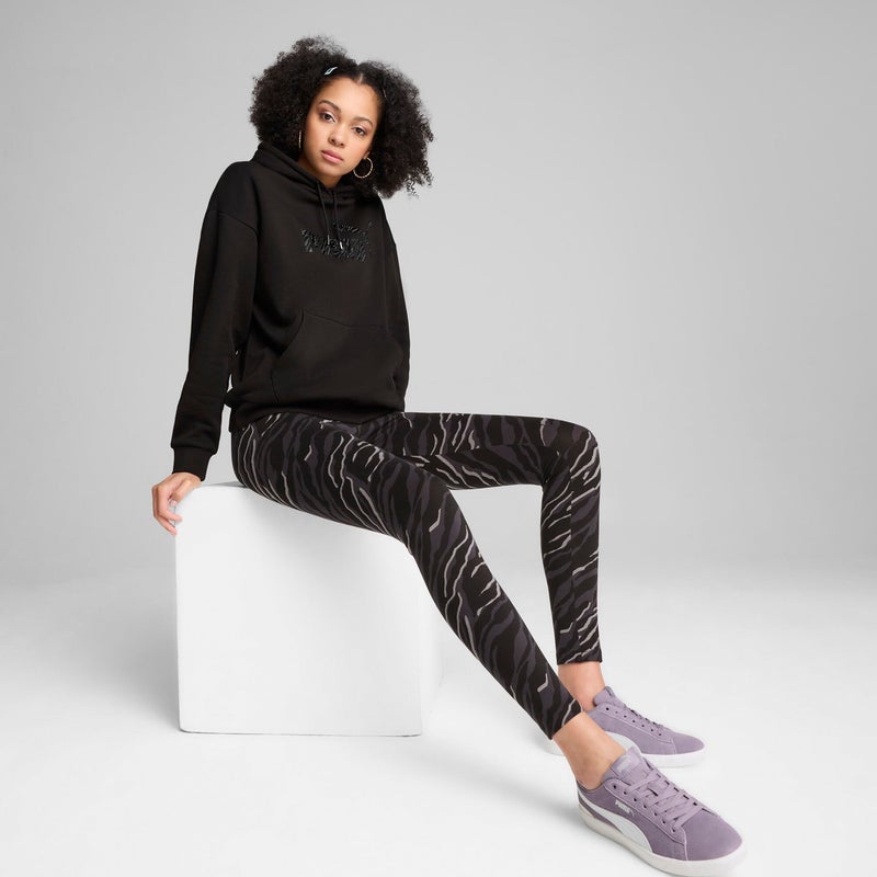 PUMA Ess+ Animal Hoodie Fl  Black - Image 3