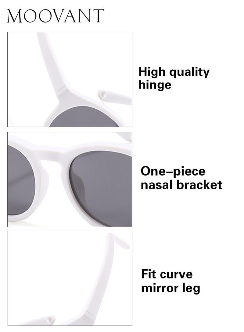 Moovant 2 Pcs Baby Polarized Sunglasses UV400 Protection Cute Beach Holiday Outdoor Sun Glasses with Lightweight Flexible TPEE Frame and Elastic Strap for Boys & Girls Age 0-3 - Image 5
