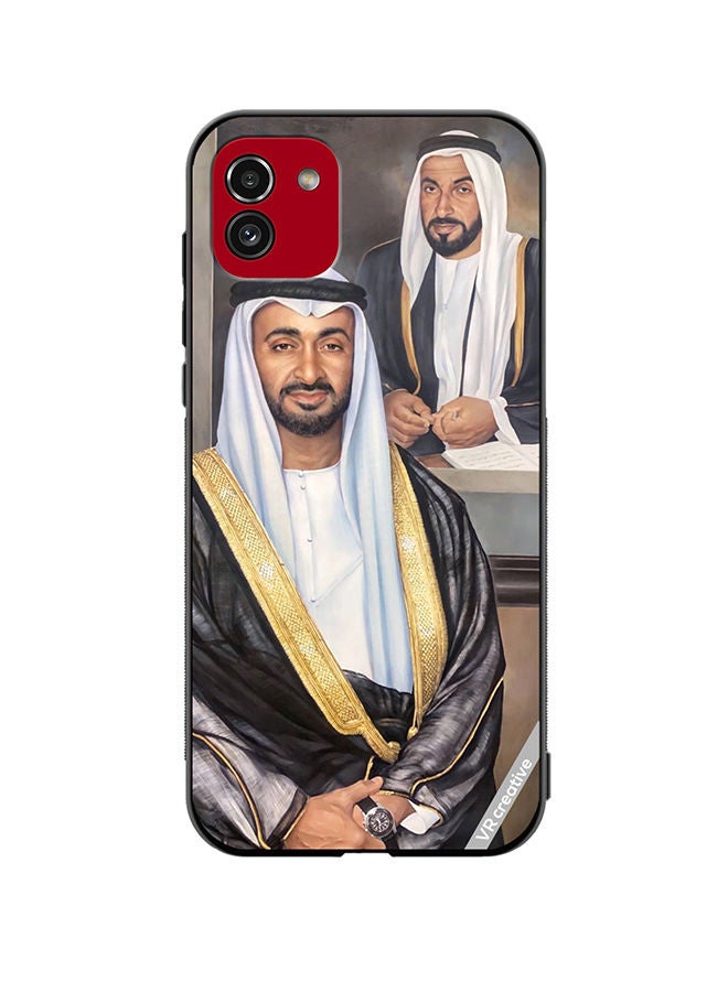 VR CREATIVE Protective Case Cover For Samsung Galaxy A03 Sheikh Mohamed Bin Zayed Al Nahyan And Sheikh Zayed Bin Sultan Al Nahyan Design Multicolour - Image 1