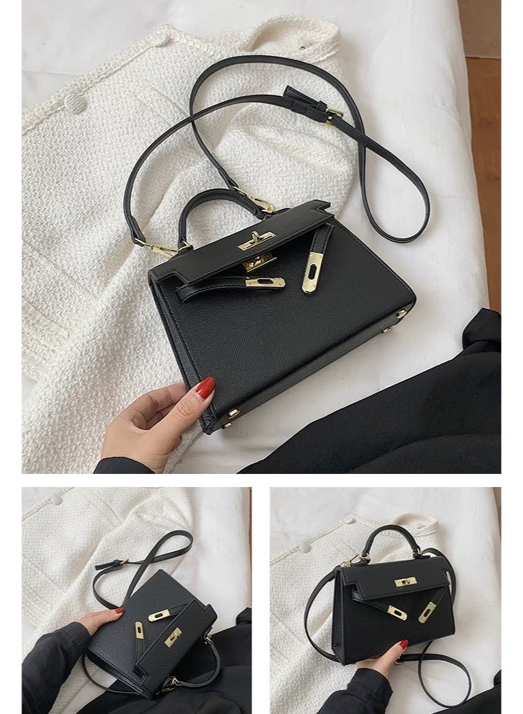 Magic Park Women's Handbags Crossbody Bags Small Carryall Bag Top Handle Satchel with Detachable Strap Women's Tote Bag PU Fashion Designer Handbags,Black - Image 2