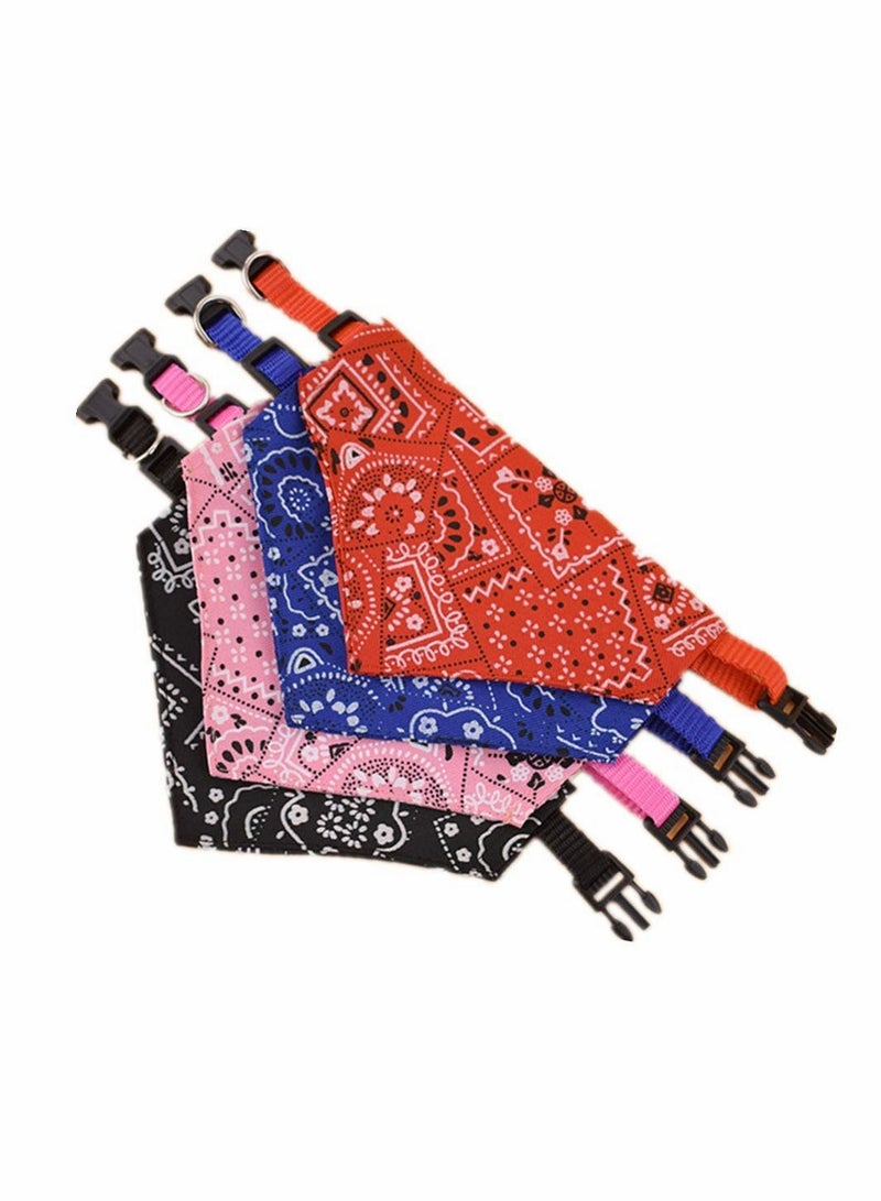 Excefore Dog Bandana Scarf Collar Triangle Towel Adjustable Washable Scarf for Small and Medium Dogs - Image 1