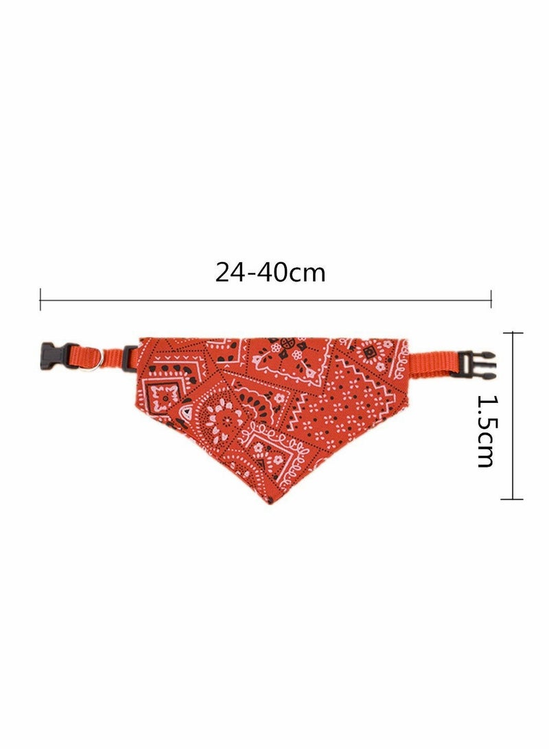Excefore Dog Bandana Scarf Collar Triangle Towel Adjustable Washable Scarf for Small and Medium Dogs - Image 2
