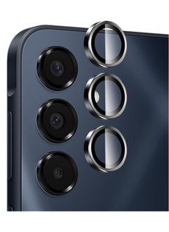 Generic Camera Lens Protector for Samsung Galaxy A16 Accessories, 9H Tempered Glass Metal Individual Ring Camera Cover Screen Protector for Samsung A16, Case Friendly, Anti Scratch (Black)  - Image 1