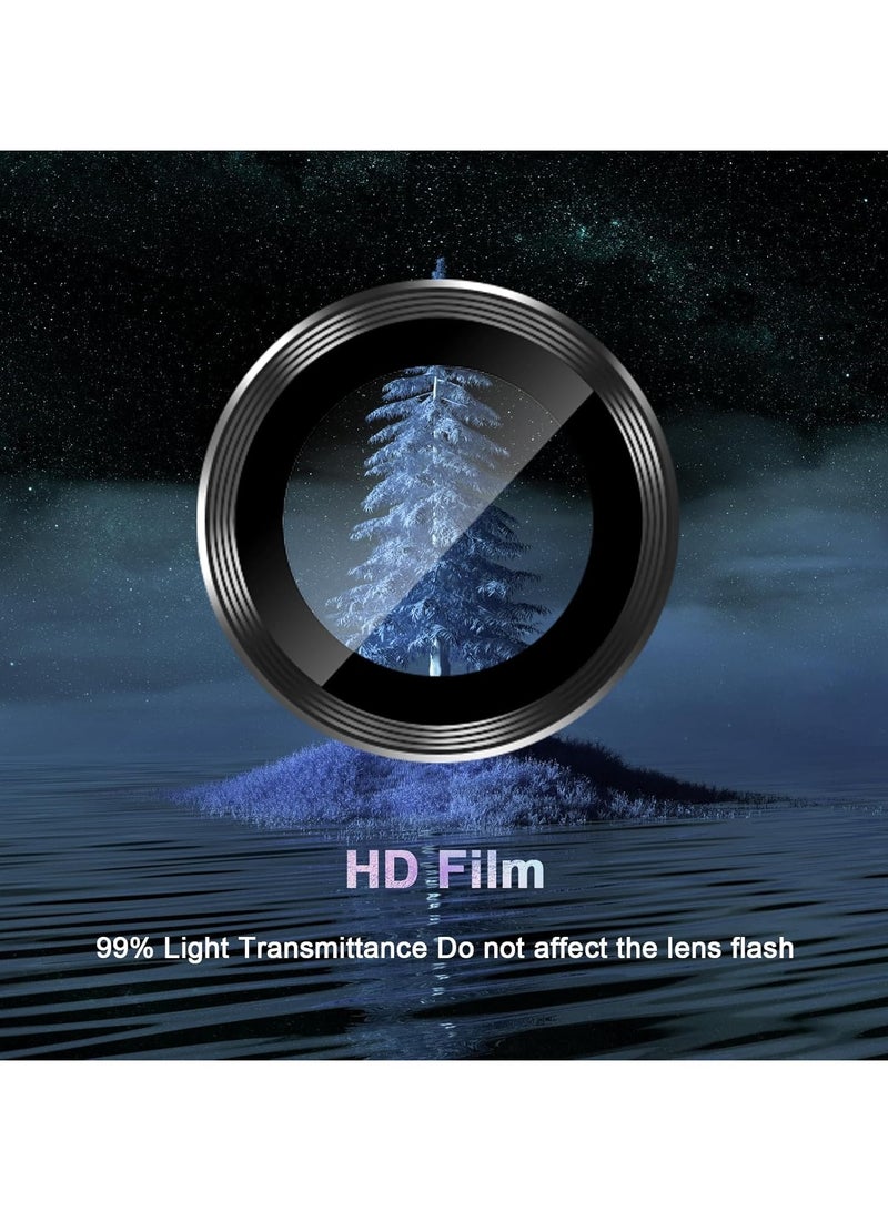 Camera Lens Protector for Samsung Galaxy A16 Accessories, 9H Tempered Glass Metal Individual Ring Camera Cover Screen Protector for Samsung A16, Case Friendly, Anti Scratch (Black) - Image 5