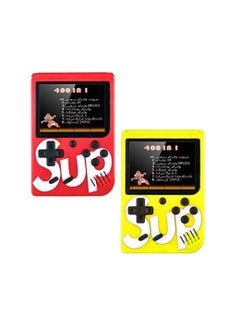 (2-Piece) Sup Game Box 400 in 1 Games Retro Portable Mini Handheld Game Console 3.0 Inch Kids Game Player
