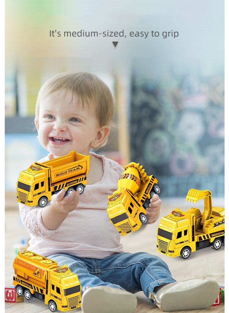 4PCS Pull Back Sanitation Vehicle Toy Set | Educational Kids Toys | Four Mini Sanitation Truck Models | Eco-Friendly Vehicle Series | Perfect Gift Toys | Battery-Free Design | Movable Joints | ABS Safe Material | Environmental Awareness | Parent-Child Early Learning Toy - Image 3