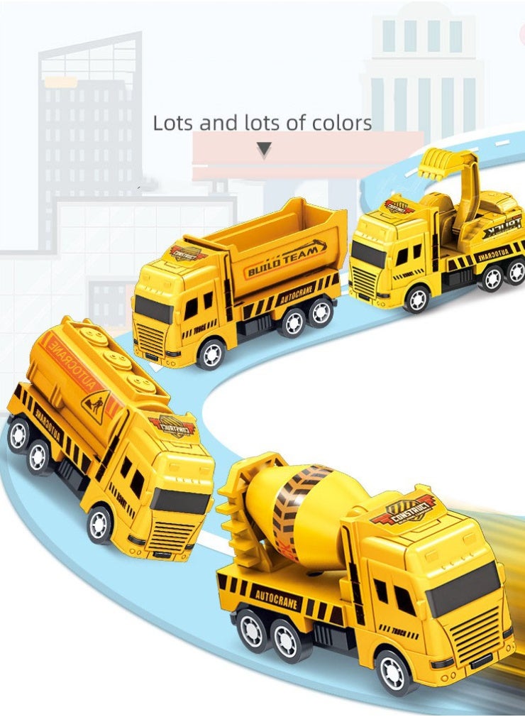 4PCS Pull Back Sanitation Vehicle Toy Set | Educational Kids Toys | Four Mini Sanitation Truck Models | Eco-Friendly Vehicle Series | Perfect Gift Toys | Battery-Free Design | Movable Joints | ABS Safe Material | Environmental Awareness | Parent-Child Early Learning Toy - Image 4