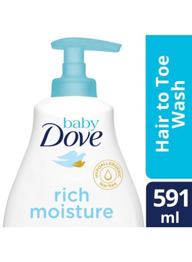 دوف غسول شعر الأطفال من الشعر إلى القدمين غني بالترطيب 591 مل - Image 2