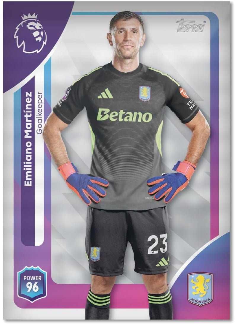 توبس Topps Premier League 2025/26 Starter Pack | Includes 10 New Trading Cards, Binder, Checklist + 1 Gold Lion Card - Image 3