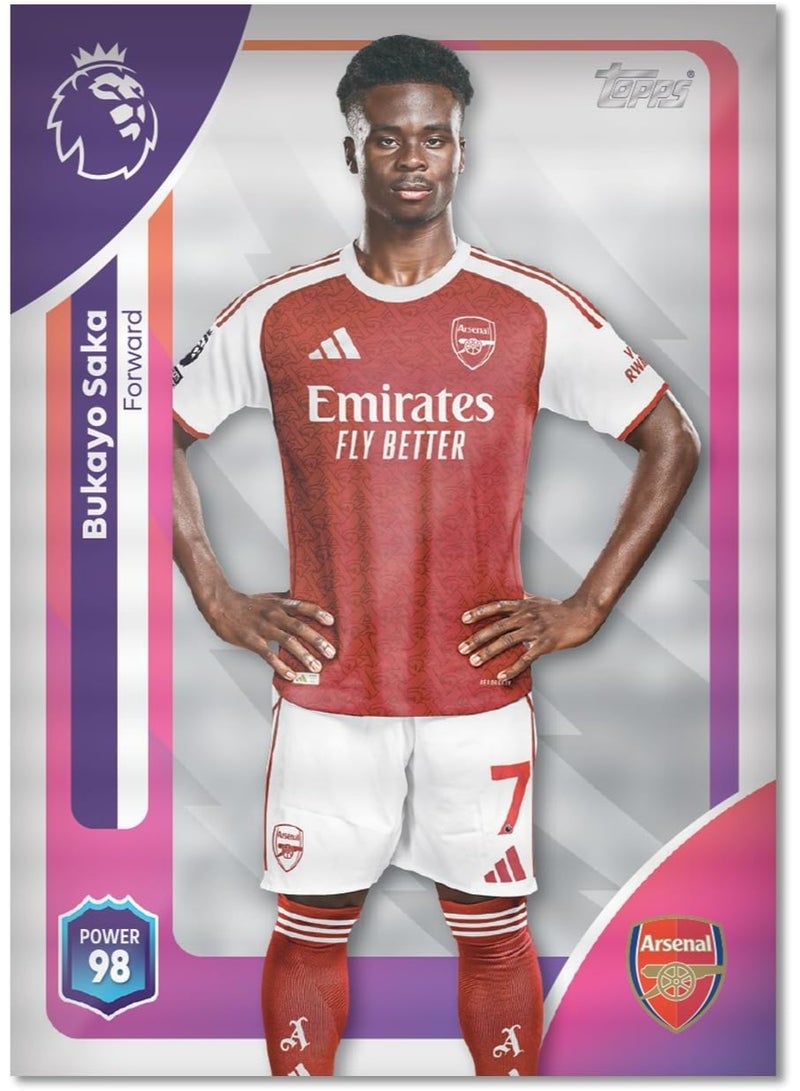 توبس Topps Premier League 2025/26 Starter Pack | Includes 10 New Trading Cards, Binder, Checklist + 1 Gold Lion Card - Image 2