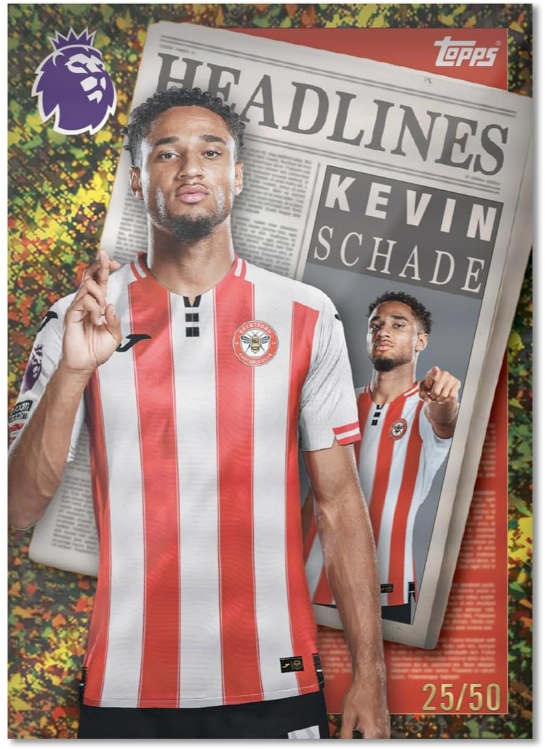 توبس Topps Premier League 2025/26 Starter Pack | Includes 10 New Trading Cards, Binder, Checklist + 1 Gold Lion Card - Image 5