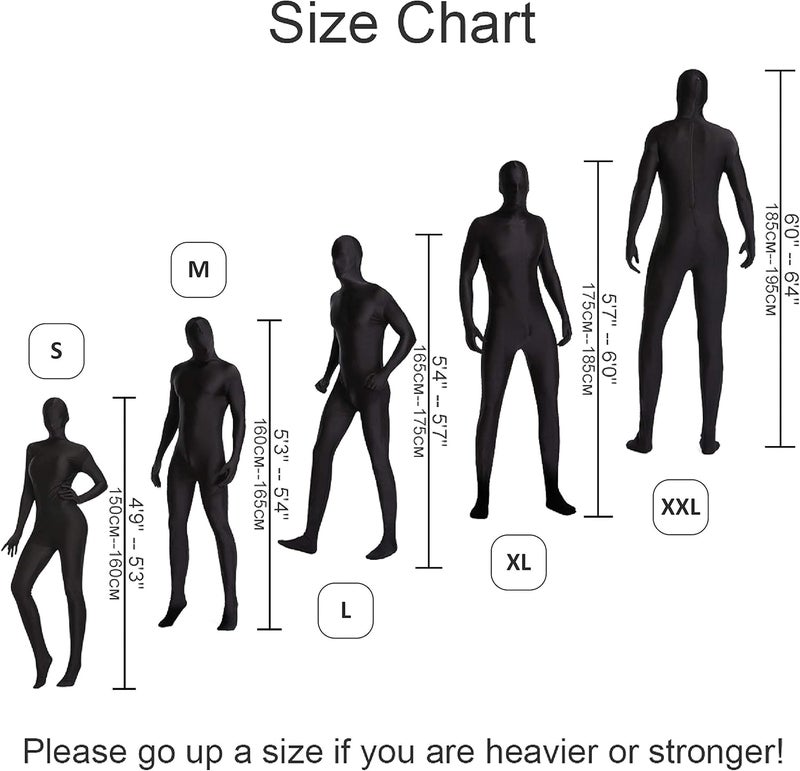 woahee Spandex Suit, Full Body Zentai Suit for Men & Women - Adult Costume - Image 4