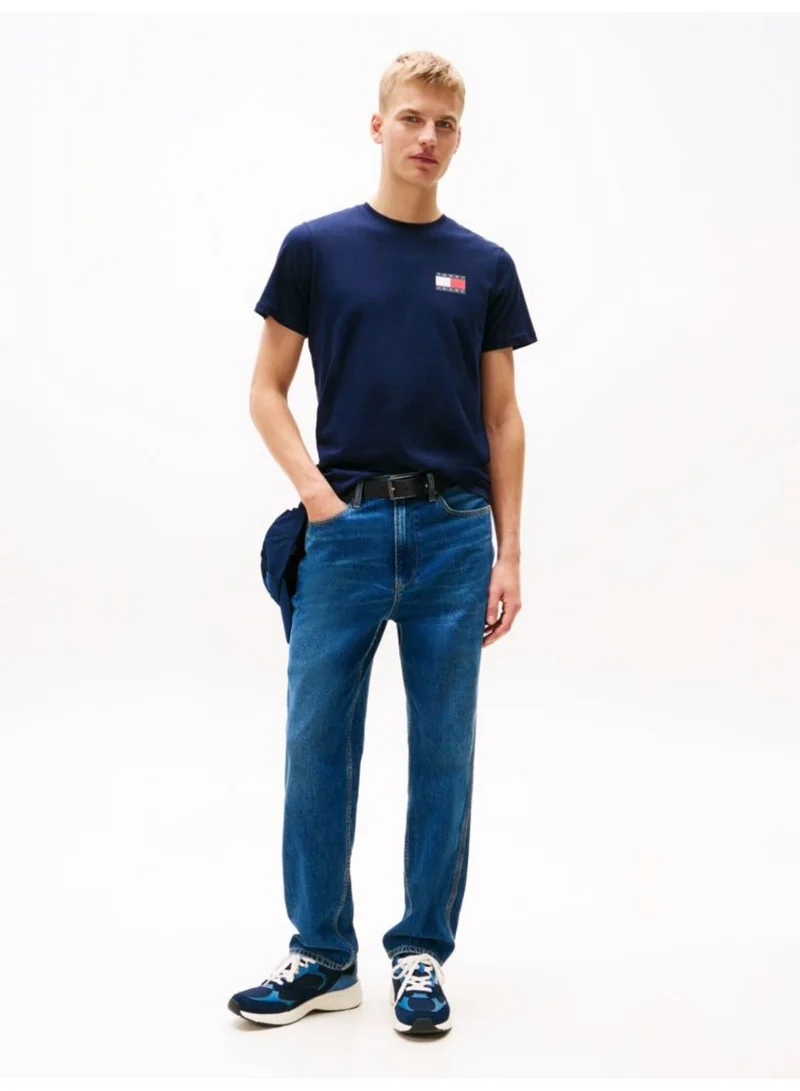 Tommy Jeans Dark Night Navy Slim Short Sleeve T-Shirt for Men | Best Price UAE