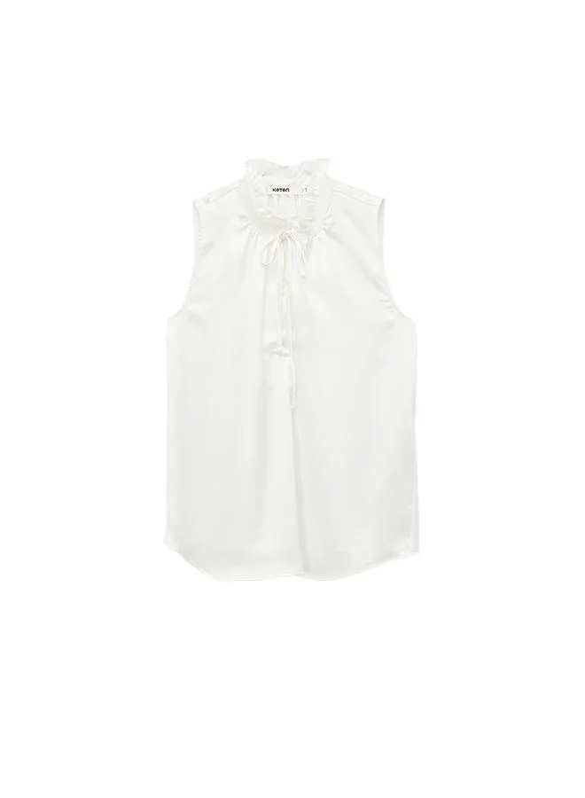 Koton  Sleeveless Satin Blouse for Women | Best Price UAE