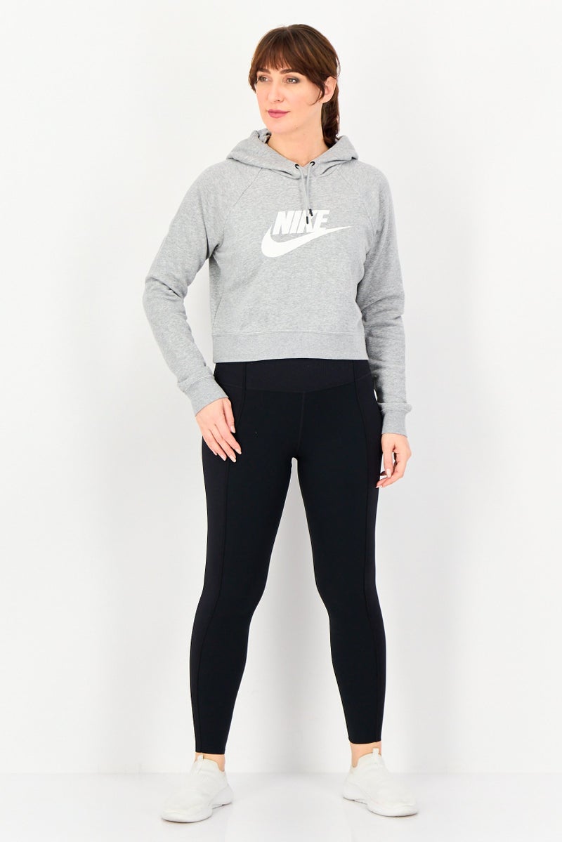 Nike Women Sportswear Fit Long Sleeve Outdoor Hoodie, Grey - Image 4