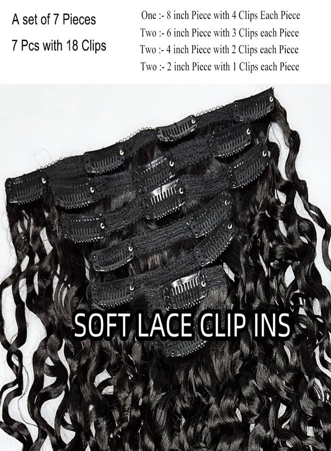 zikria Burmese Curly Clip in Hair Extensions Human Hair 3C4A Lace Clip in Human Hair Extensions 7pcs 120g/set Spirally Curly Classic Clips Ins Real Human Hair Extension Full Head For Black Women 20 Inch - Image 5