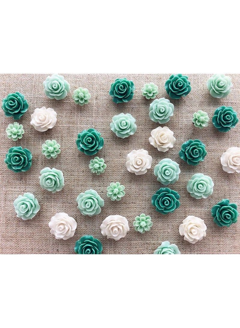 Temoyj 24Pcs Decorative Pushpins,Cork Board Tacks,Bulletin Board Tacks,Thumb Tack Decorative for CorkBoard, Office Organization or Home, Green - Image 2