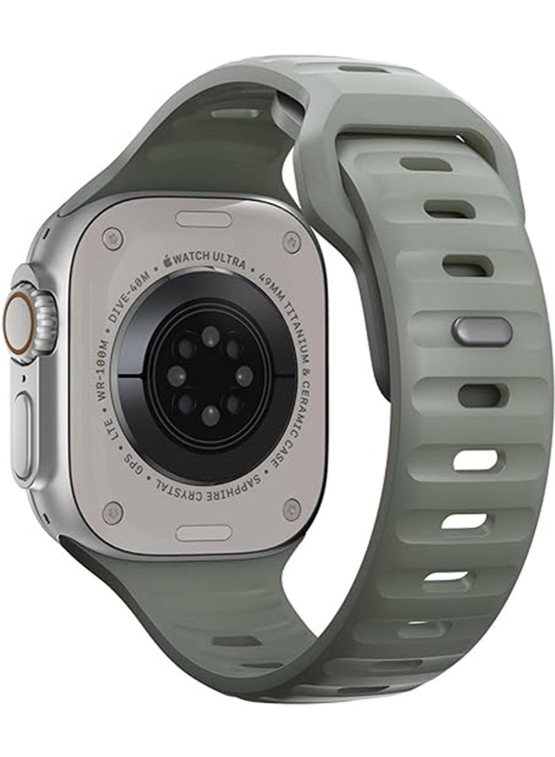SNBFA متوافق مع أبل ووتش سلسلة 10 سوار 49mm 46mm 45mm 44mm 42mm ، لينة سيليكون سوار للماء استبدال سوار ، ووتش الترا 2 / iwatch سلسلة 10 9 8 7 6 5 4 س - Image 2