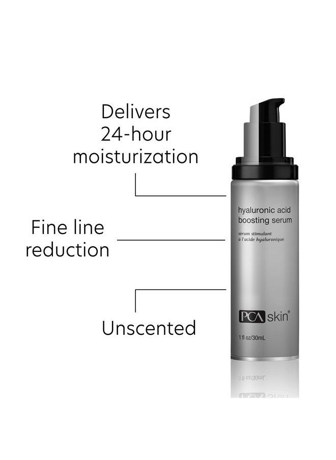 PCA SKIN Hyaluronic Acid Boosting Face Serum, Hydrating Face Serum, Helps Deliver 24-Hour Moisturization and Smooth Fine Lines and Wrinkles, 1 oz Pump  - Image 2