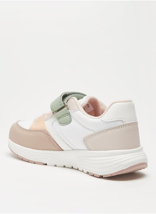 JUNIORS Colourblock Sneakers with Hook and Loop Closure  - Image 2