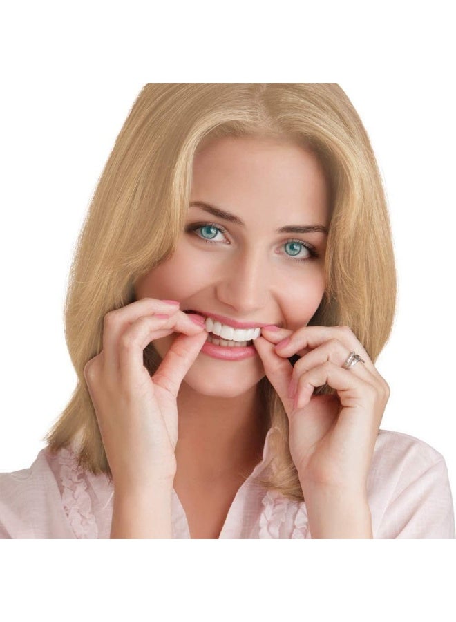 Generic TBBA 4PCS/Set Upper Lower Teeth Magic Teeth Temporary Cosmetic Teeth, for Comfort Fit, Snap On, Flex Fits Prevently Quick Dentures  - Image 4