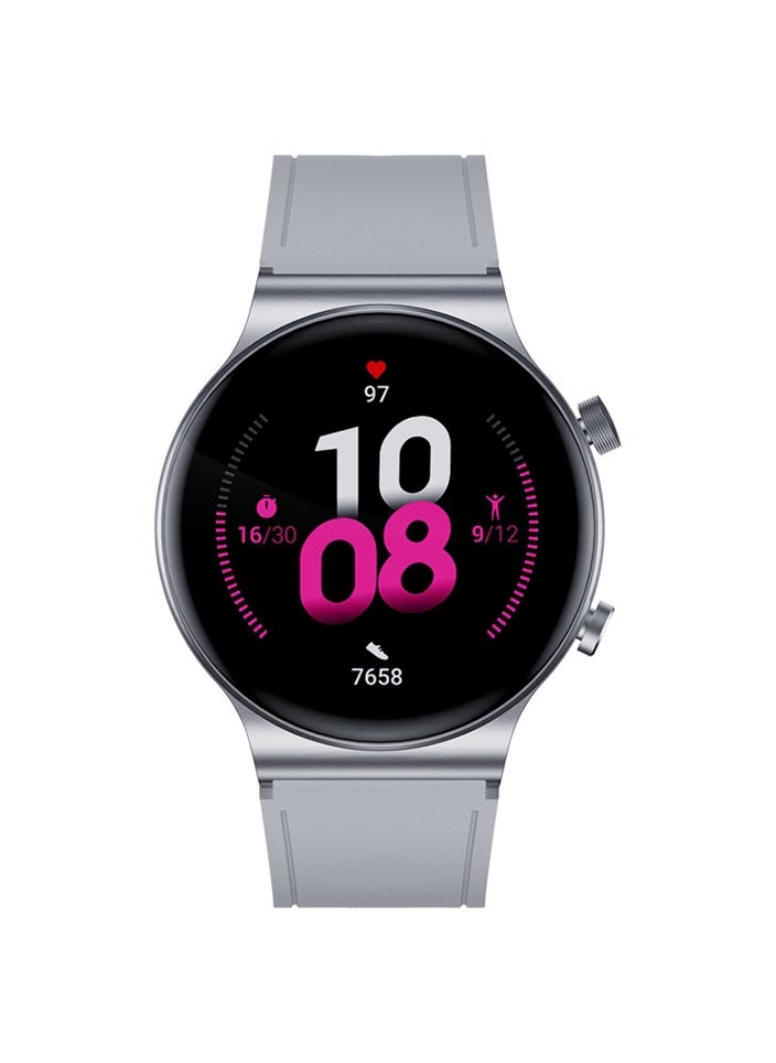 Kumi KUMI GT5 Pro Smartwatch 1.32'' HD Screen with Bluetooth Call Multiple Sport Modes Heart Health SpO2 Measurement - Sliver  - Image 3