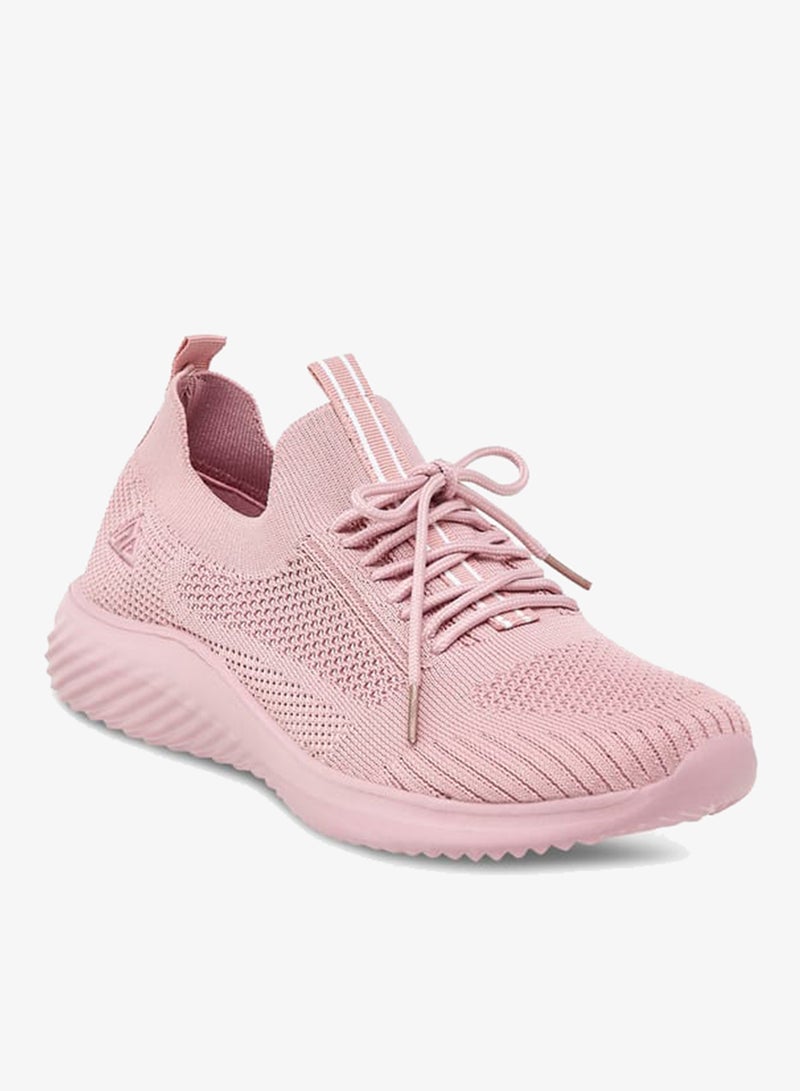 Oaklan by Shoexpress Women's Textured Lace-Up Sports Shoes with Pull Tabs - Image 3