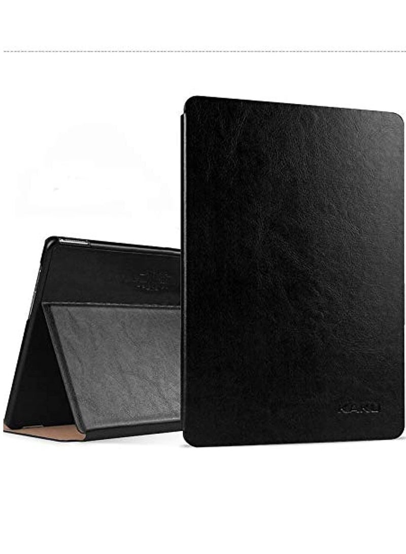 Kaku Leather Flip Case Cover for Samsung Galaxy Tab S2 8.0 (SM-T710/T711/T715) – Slim, Lightweight, Durable Protection Against Scratches and Dust (Black) - Image 1