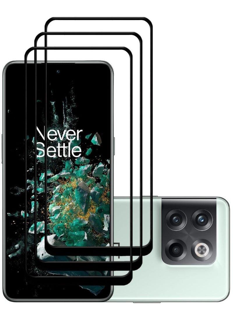 ACLIX 3 Pieces Antistatic ESD Dustproof Premium Quality High Definition Tempered Glass Screen Protector Designed For OnePlus 10T - Image 1