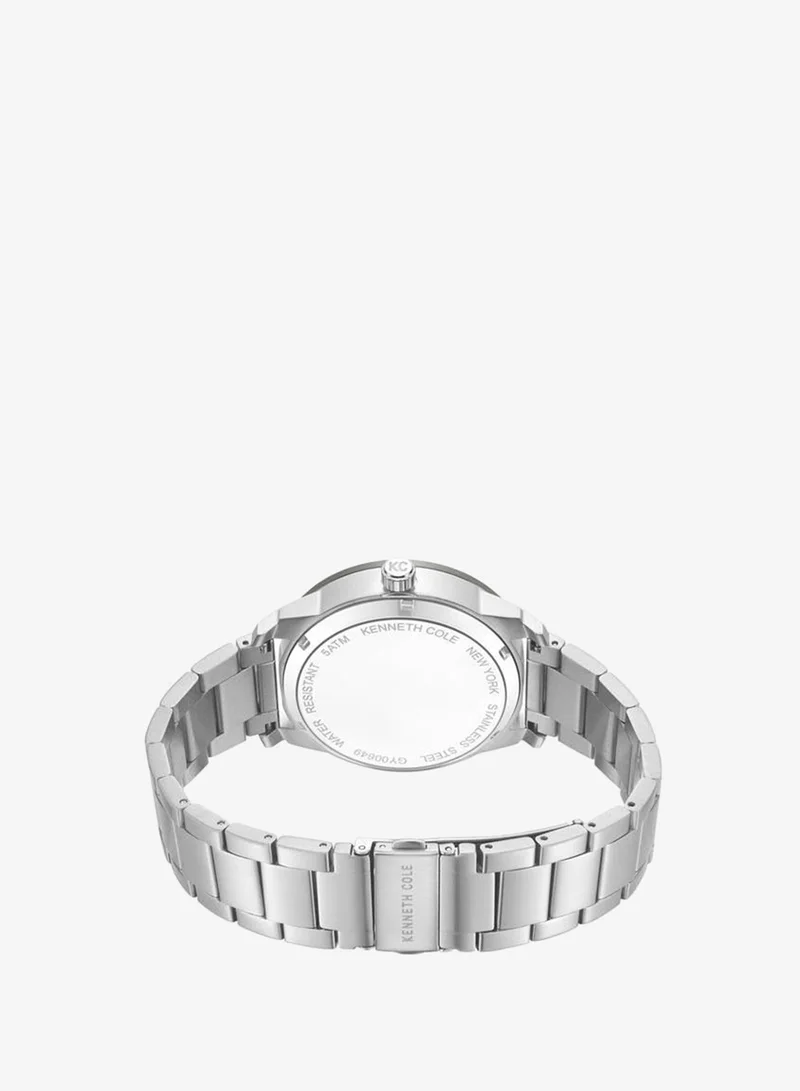 Kenneth Cole New York  Skyscrapper Men's 44mm Automatic Watch with Blue Dial & Stainless Steel Bracelet for Men | Best Price UAE