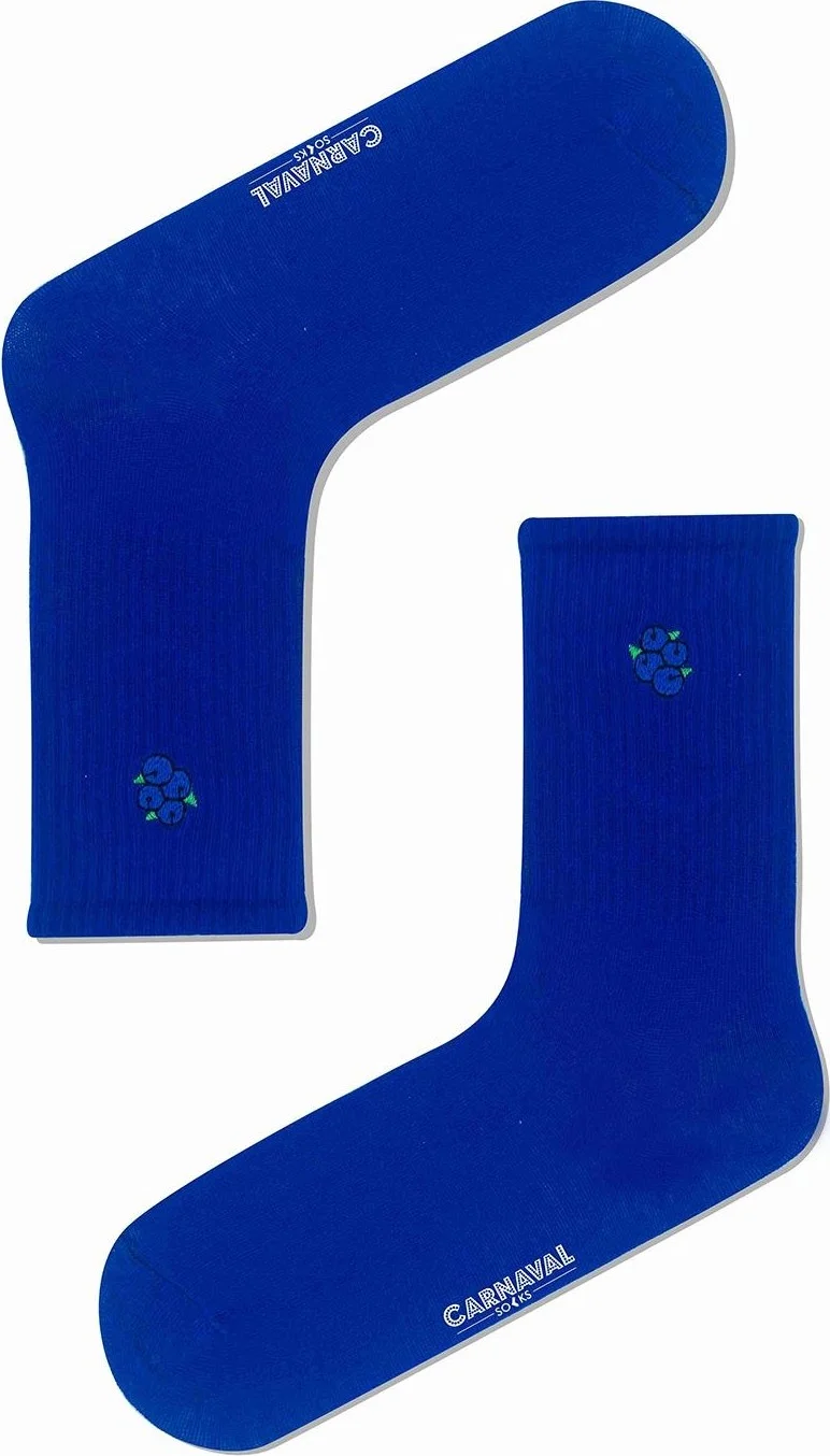 كارنافال سوكس Grape Embroidered Saks Colored Sports Socks