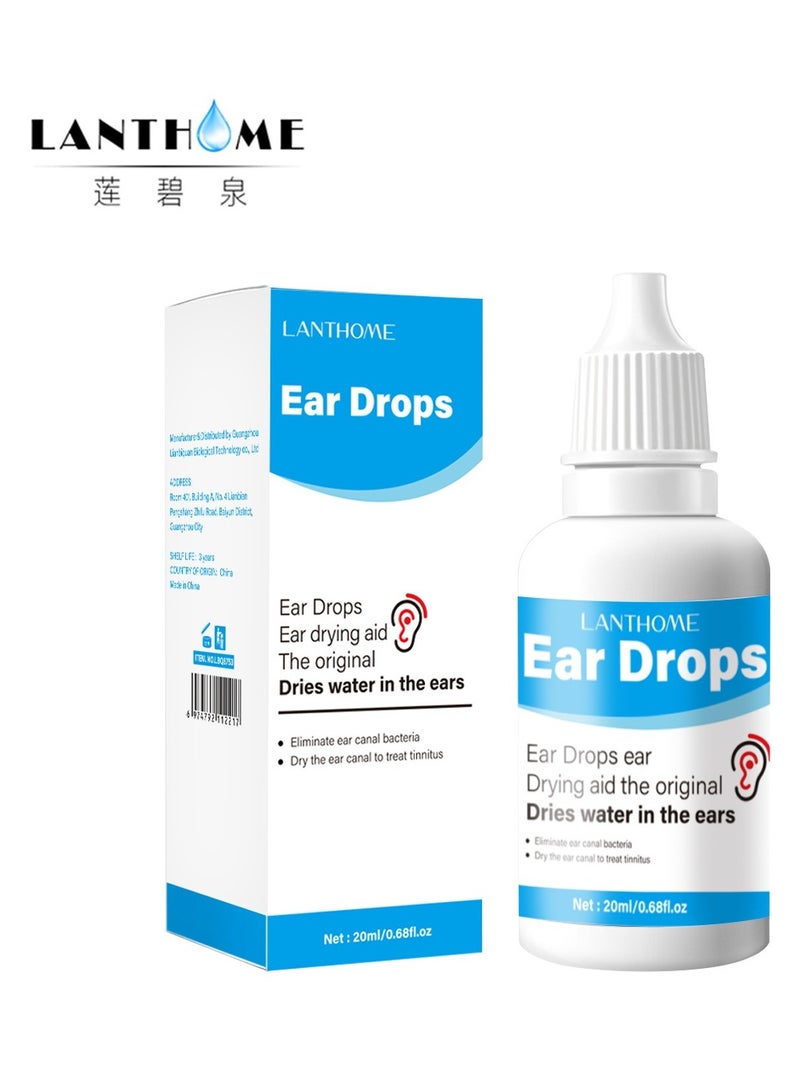 Lanthome Swimmer's Ear Drops 20ml,All-Natural Water Remover for Swimmer's Ear, Prevent Infections,Dry Ears,Safe Treatment for Kids and Adults,Relieves Ear Irritation and Trapped Water for Ear Protection - Image 1