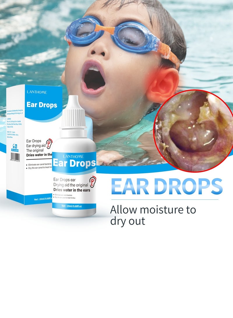 Lanthome Swimmer's Ear Drops 20ml,All-Natural Water Remover for Swimmer's Ear, Prevent Infections,Dry Ears,Safe Treatment for Kids and Adults,Relieves Ear Irritation and Trapped Water for Ear Protection - Image 4
