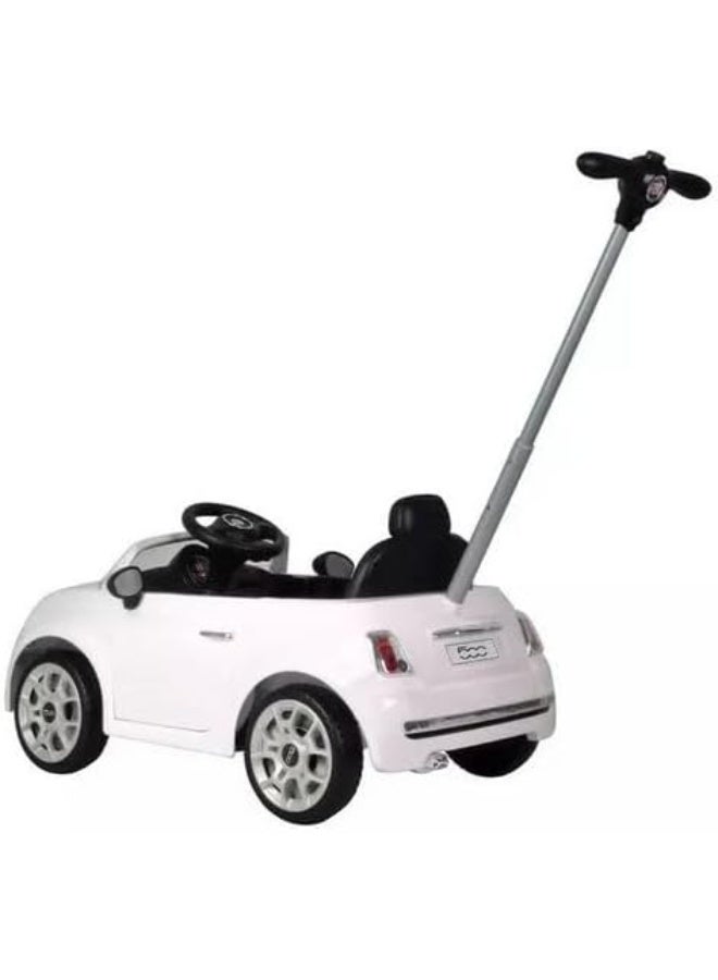 FIAT 500 Push Car With Shade White 3622C - Image 2