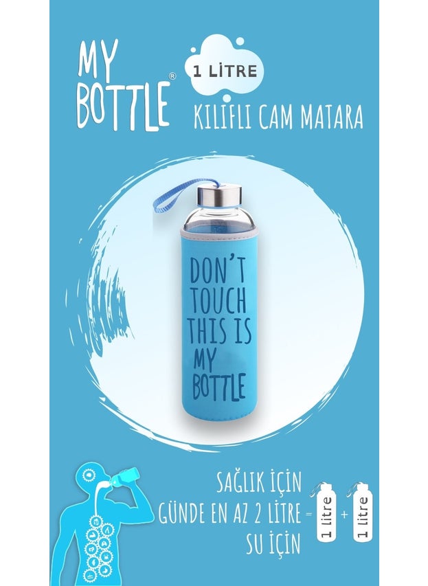 Borosilicate Glass Flask 1000 ml Water Bottle 1lt