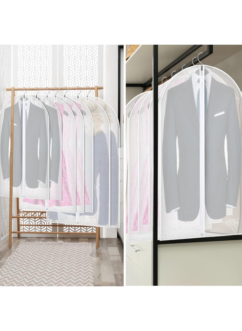 Sratte 50 Pcs 32 48 55 Clear Garment Bag for Hanging Clothes Covers Lightweight Suit Bags Bulk with Zipper for Dress Jacket Coat Uniform Shirt Closet Travel Storage Dust Prevention  - Image 3