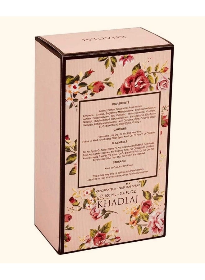 KHADLAJ Rose And Romance EDP For Women 100 ML  - Image 3