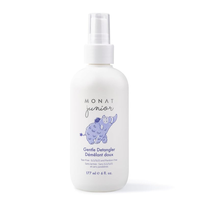 monat Junior™ Gentle Detangler - Safe and tear free Hair Detangler Spray for children. All Natural Tear-free, Sulfate & Paraben-free- Net Wt. 177 ml e / 6 fl. Oz. - Image 1