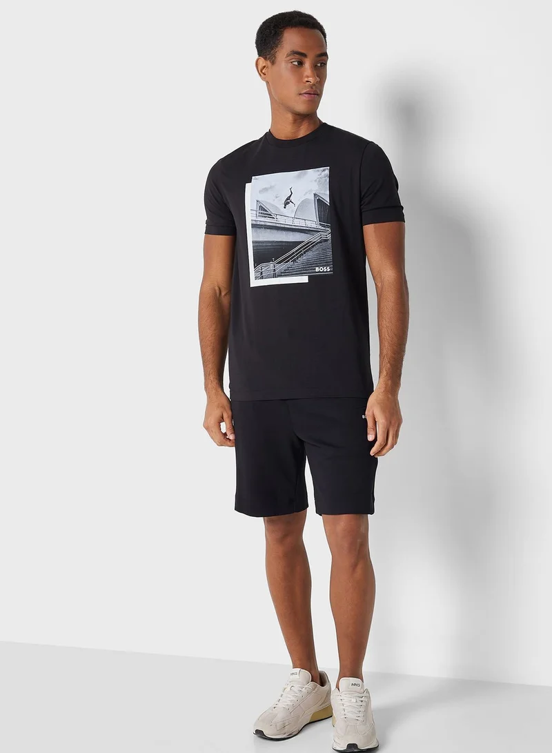 BOSS Graphic Crew Neck T-Shirt