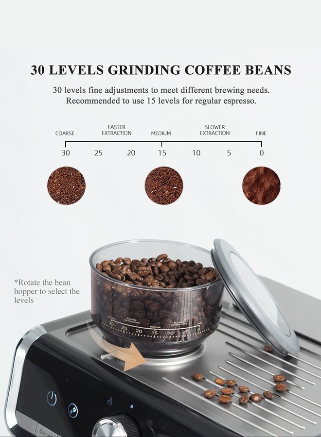 HiBREW Semi-automatic Espresso Coffee , Barista Pro Bean to Espresso,Cafetera Commercial Level Coffee Machine with Full Kit for Cafe Hotel Restaurant H7 - Image 4