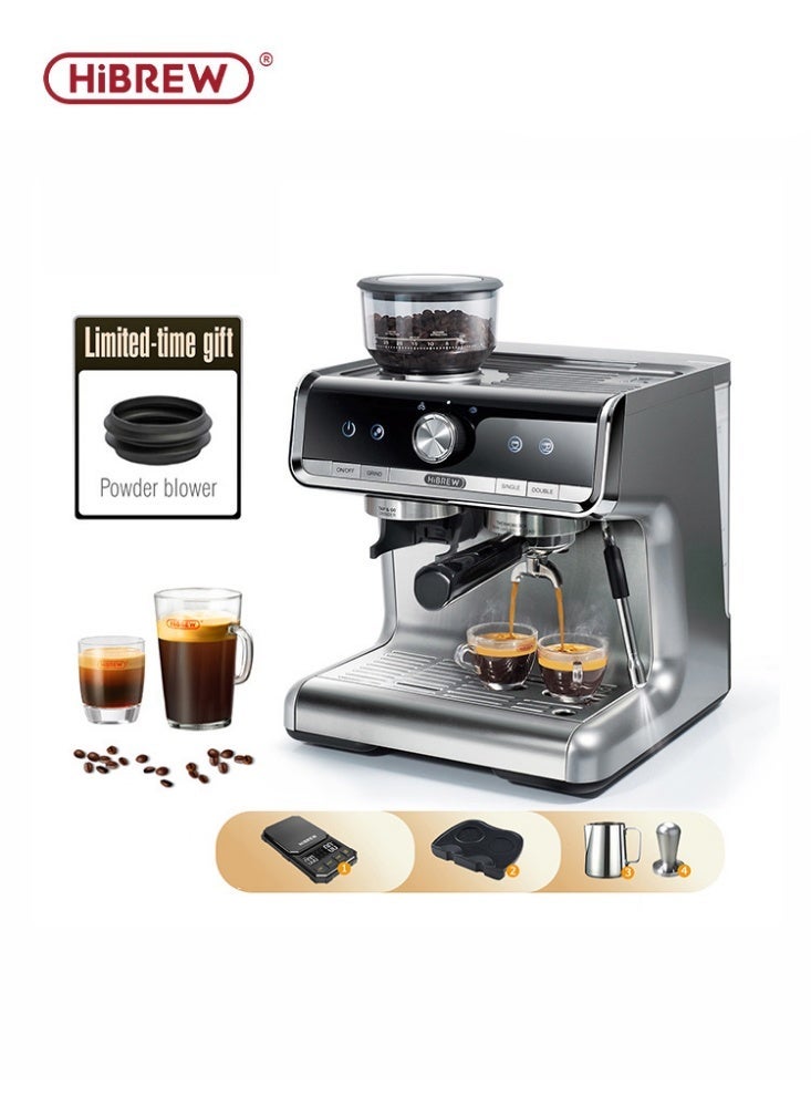 HiBREW Semi-automatic Espresso Coffee , Barista Pro Bean to Espresso,Cafetera Commercial Level Coffee Machine with Full Kit for Cafe Hotel Restaurant H7 - Image 1