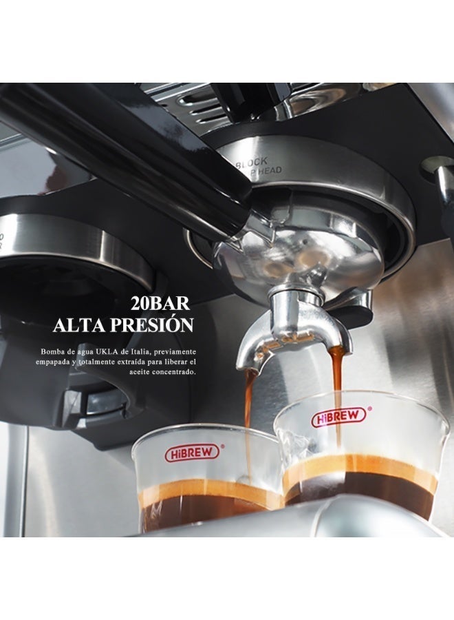 HiBREW Semi-automatic Espresso Coffee , Barista Pro Bean to Espresso,Cafetera Commercial Level Coffee Machine with Full Kit for Cafe Hotel Restaurant H7 - Image 3