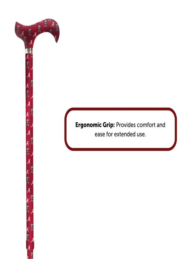 WC The University of Alabama Walking Cane - Officially Licensed Cane for Die-Hard Fans, Adjustable, Crimson - Image 3