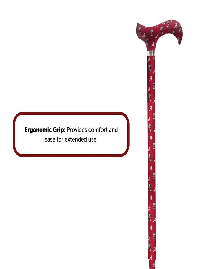 WC The University of Alabama Walking Cane - Officially Licensed Cane for Die-Hard Fans, Adjustable, Crimson - Image 5