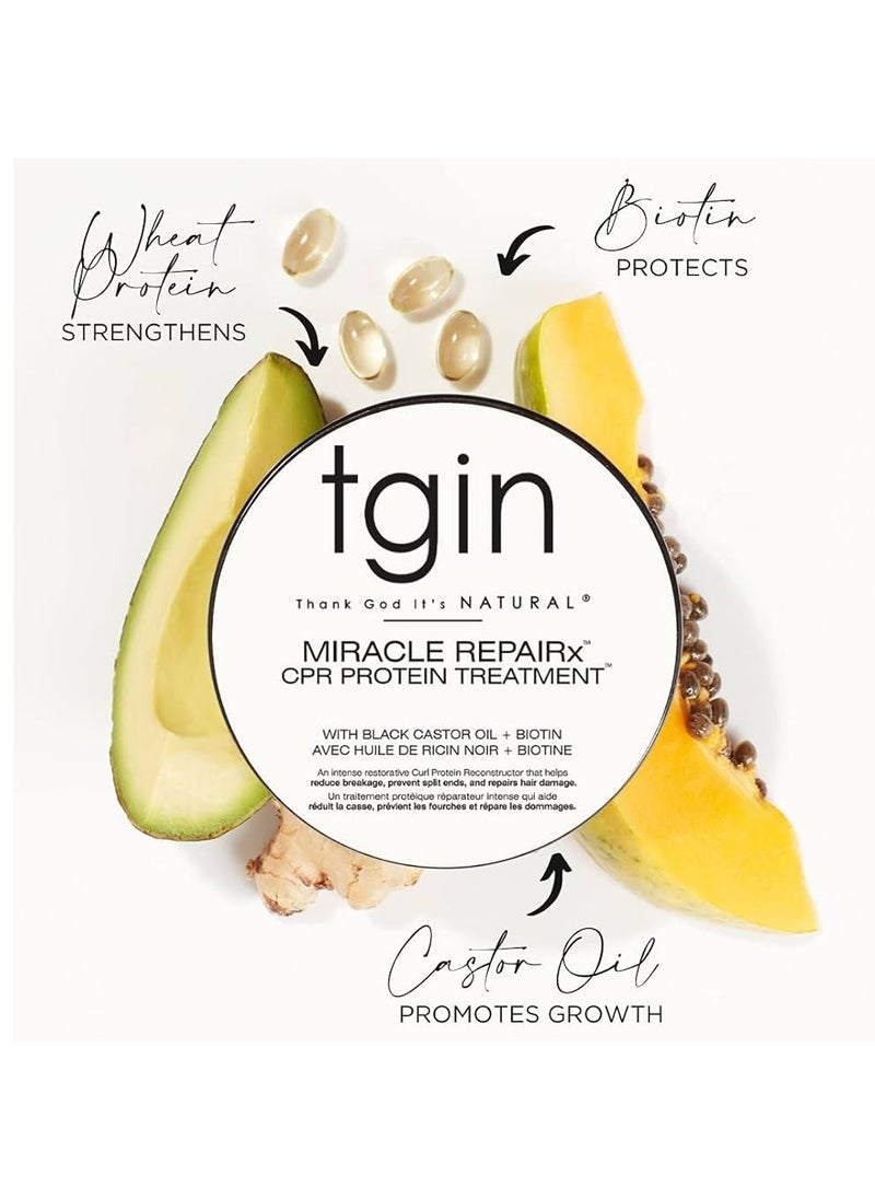 Tgin Miracle Repair Protein to Rebuild Frizzy Hair and Restore Scalp Health 340ml  - Image 2