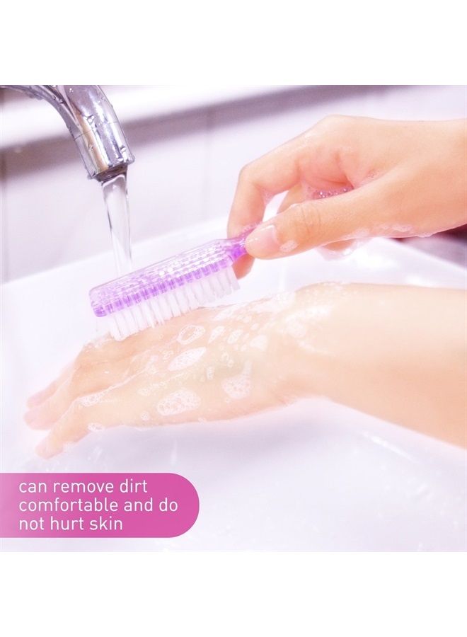 Handle Nail Hand Scrubbing Cleaning Brush-10 Pcs