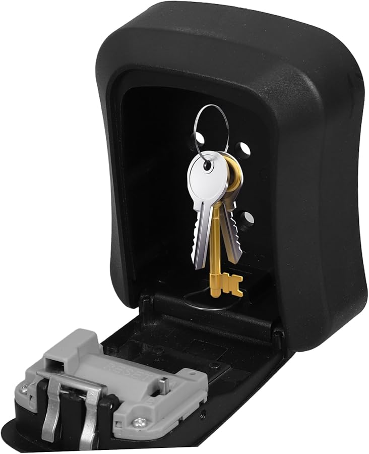 Large Capacity Weatherproof Zinc Alloy Key Lock Box Combination Wall Mount For Outdoor House Car - Image 5