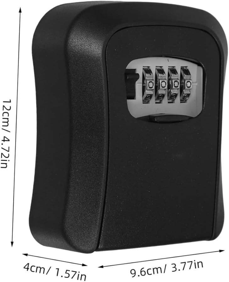 Large Capacity Weatherproof Zinc Alloy Key Lock Box Combination Wall Mount For Outdoor House Car - Image 4